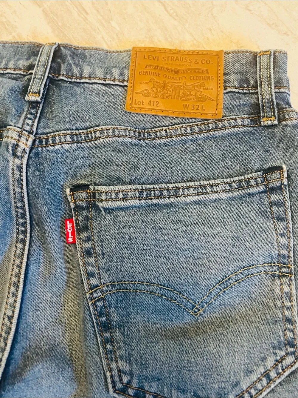 Levi’s Premium 412 Men’s Denim Shorts W32 Blue